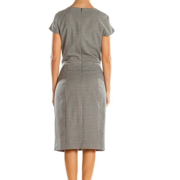 Banana Republic New Dress Gray Houndstooth Gray Size 4 NWT - Picture 6 of 6